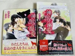〇BL文庫 2冊セット 特典付 神獣の寵愛 神獣の溺愛 橘かおる / 明神翼