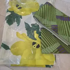 浴衣 帯セット 黄色 花柄 グリーンのサムネイル