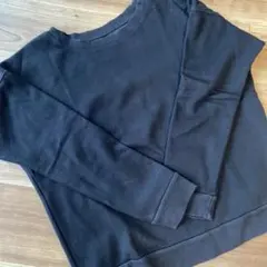 UNIQLO ブラック 裏起毛 スウェット トレーナー L