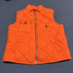 POLO RALPH LAUREN オレンジ ダウンベスト 3T