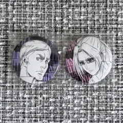 進撃の巨人 ハンジ 缶バッジ 描き下ろし WIT STUDIO 激動 IP書店