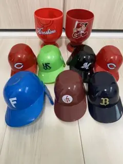 カープ　阪急ブレーブス　ミニヘルメットセット
