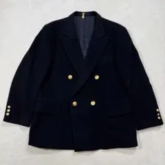 紺ブレ ダブル テーラードジャケット