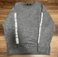 AZUL スモーク総柄スウェット　グレー　フリーサイズ
