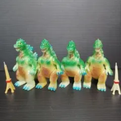 当時物 特撮大百科 ブルマァク伝説シリーズ ゴジラ 珍色 タワーあり