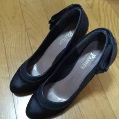 パニエ パンプス 黒