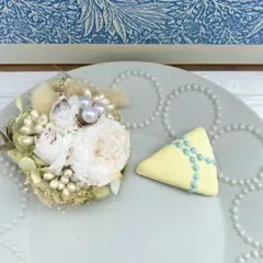 ミナペルホネン 三角ヘアピン　タンバリンYE