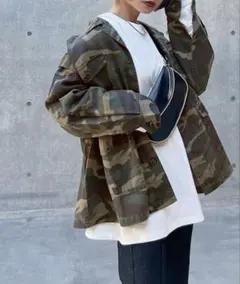 ミリタリージャケット　迷彩柄　カモフラ柄　カーキ　　ページボーイ　PAGEBOY