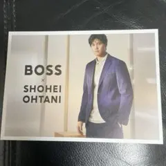 大谷翔平× HUGO BOSS ポストカード HUGO BOSS - 大谷翔平ヒューゴボスHugoboss ポストカード♪の通販 by