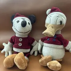 ミッキー・ドナルド サンタぬいぐるみセット