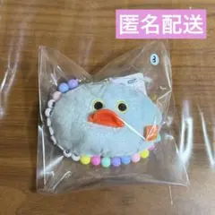 mojojojo ビーズチェーン付きフェイスマスコット　水色　ブルー　ひよこ　③