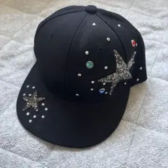 ブラックラインストーンキャップのサムネイル