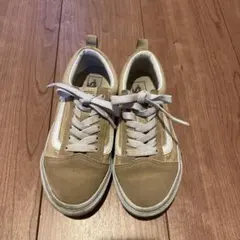 vans スニーカー　20センチ　ベージュ