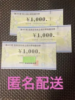 ビックカメラ 3,000円分 株主 優待券 お買物優待券