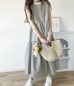 クラシカルエルフ　バックリボンティアードワンピース