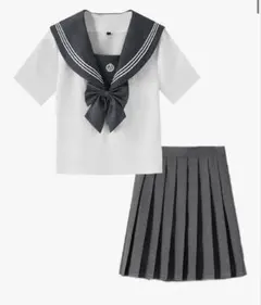 グレー 半袖 セーラー服