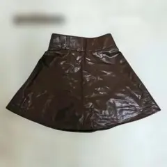 archives レザー 台形 スカート キュロット