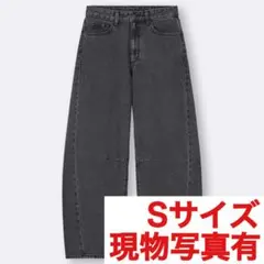 GU ジーユー バレルレッグジーンズ デニム ジーンズ パンツ デニムパンツのサムネイル