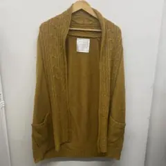 pour la frime ニット　カーディガン マスタード 黄色　ロングガーデ