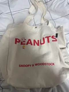 PEANUTS SNOOPY & WOODSTOCK トートバッグ