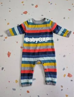 BabyGAP ストライプロンパース 6-12ヶ月