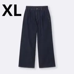 GU デニムタックトラウザー　XL