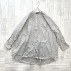 mizuiro ind ミズイロインド　コットンレース　コンビシャツ