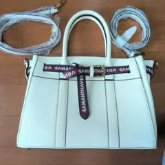 SAMANTHAVEGA ホワイト ハンドバッグ