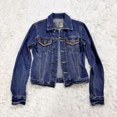 00s archive grunge denim jacket Y2K スタッズ