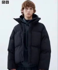 UNIQLO U パデッドボリュームジャケット L ブラック