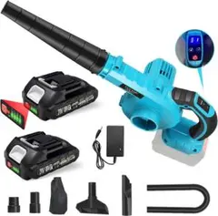 ブロワー⭐️洗車 強力 充電式ブロワー 6速調整 バッテリー2個 PSE認証済み
