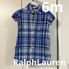 ラルフローレン　RalphLauren チェック　ロンパース　ベビー　6m