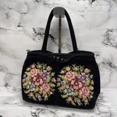 (美品)大人気、フェイラー、ハンドバッグ、シェニール織、人気色、花柄、高級感有