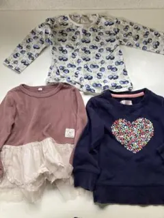 女の子　長袖トップス　ワンピース風トップス　トレーナー　まとめ売り