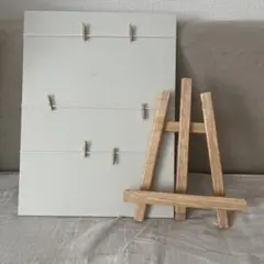 【おまけ：イーゼル付き】3COINS クリップ付きボード ウェルカムスペース