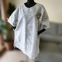 着物リメイク、チュニック。LL