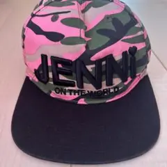 JENNI 迷彩柄 キャップ ピンク×グリーン レディース　キッズのサムネイル