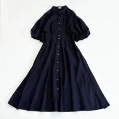 極美品 23SS ユナイテッドアローズ タフタ ピンタック ワンピース