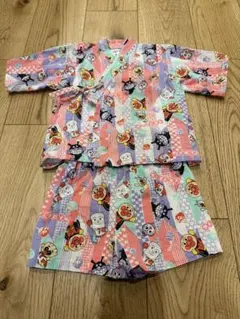 アンパンマン 甚平 女の子 男の子 80cm 1歳 2歳 アンパンマン甚平