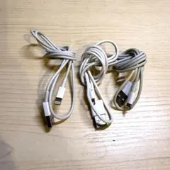 iPhone充電ケーブル　3本セット ホワイト