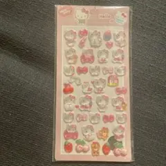 ボンボンドロップ風 3D ぷくぷくシール サンリオ ハローキティ ピンク 1点