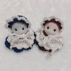 うに様専用　ミニチュアドール用ハンドメイドお洋服2点