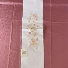 花柄刺繍 半襟 絹100%