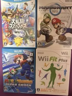 wiiuソフト　wiiソフト　4点セット