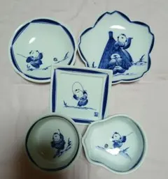 有田焼　松庵窯　唐子模様 皿 小鉢セット 染付 有田焼 松庵窯 唐子模様 皿 小鉢セット 染付 | Mercari