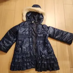 any FAM ネイビー フリルコート 120　値引き中