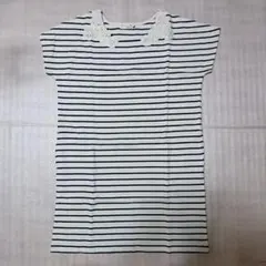 earthmusic&ecology コットンボーダーワンピース アース