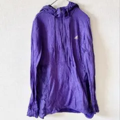 adidas 【M】フード付き ウィンドブレーカー ジャージ 紫 レディース