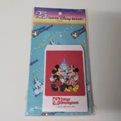 東京ディズニーランド　25周年　ショッピングバッグ　復刻　封筒セット　レトロ