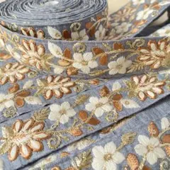 R159. インド買付｜刺繍リボン（50cmカット）